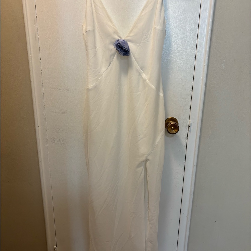 White Fox Boutique White Slip Dress with Something Blue!